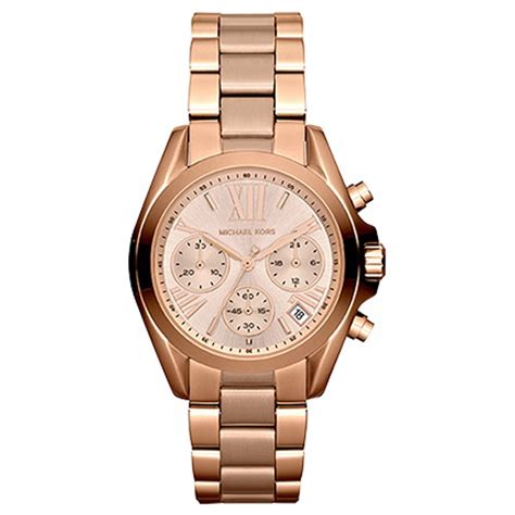 michael kors bradshaw gold plated ladies watch